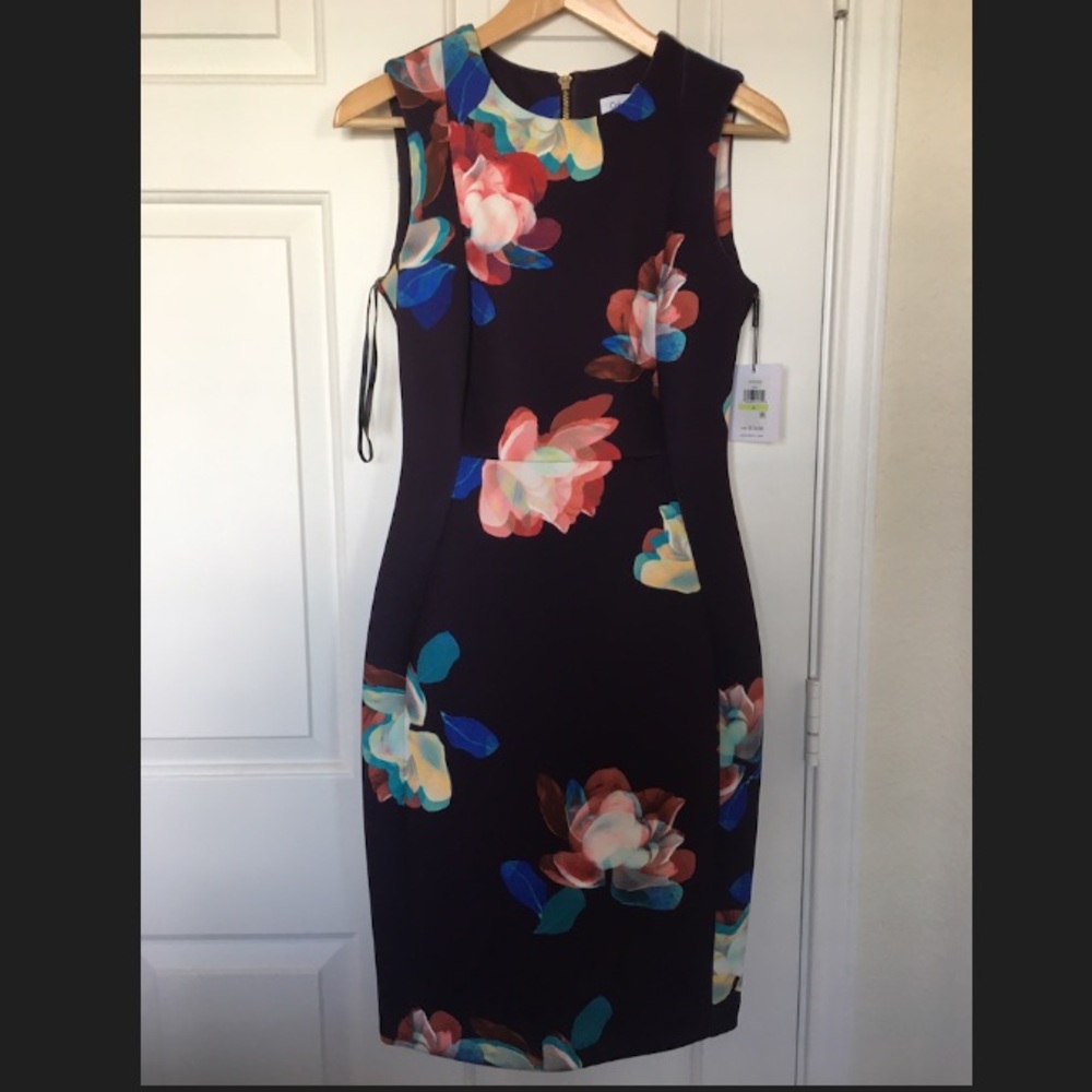 Calvin Klein Floral Print Dress